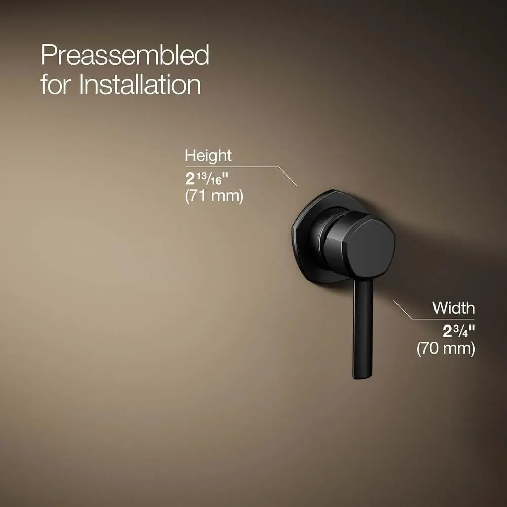 Kohler Occasion Lever Handle for Bathroom Sink -K-27012-4-BL- MATTE BLACK FINISH